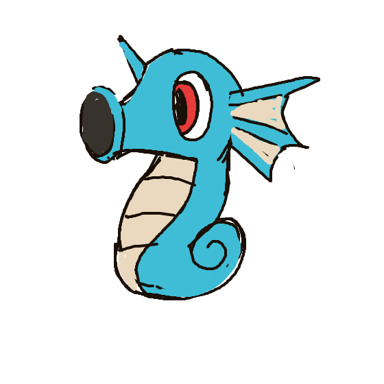 Horsea drawing
