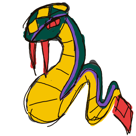 corrodedconcept's drawing of Seviper — Pokémon sketch on Sketchdex