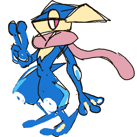 corrodedconcept's drawing of Greninja — Pokémon sketch on Sketchdex