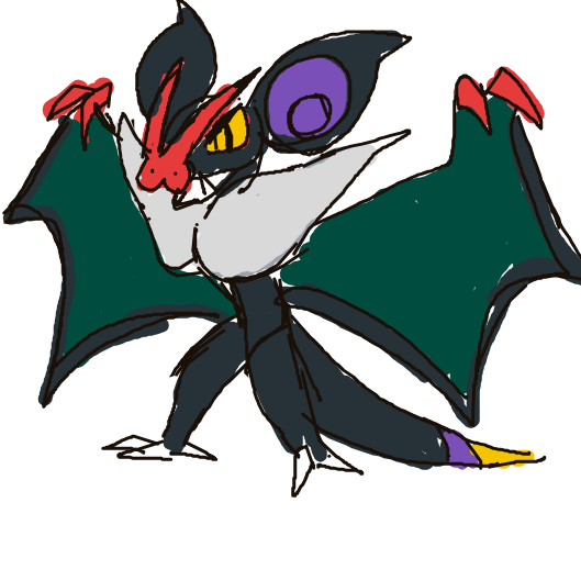 corrodedconcept's drawing of Noivern — best Pokémon fan art on Sketchdex