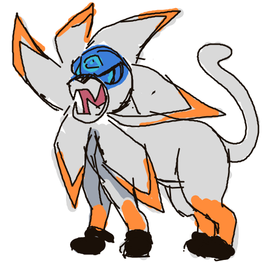 corrodedconcept's drawing of Solgaleo — Pokémon sketch on Sketchdex