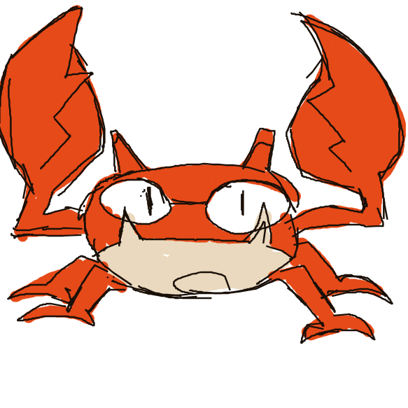 Krabby drawing