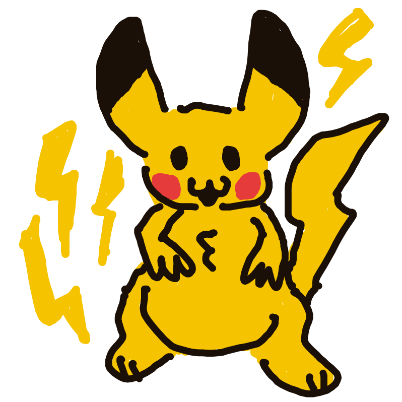 Zeraora's drawing of Pikachu — Pokémon sketch on Sketchdex