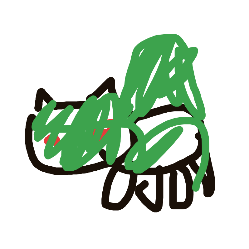 AmberEevee806's drawing of Bulbasaur — Pokémon sketch on Sketchdex