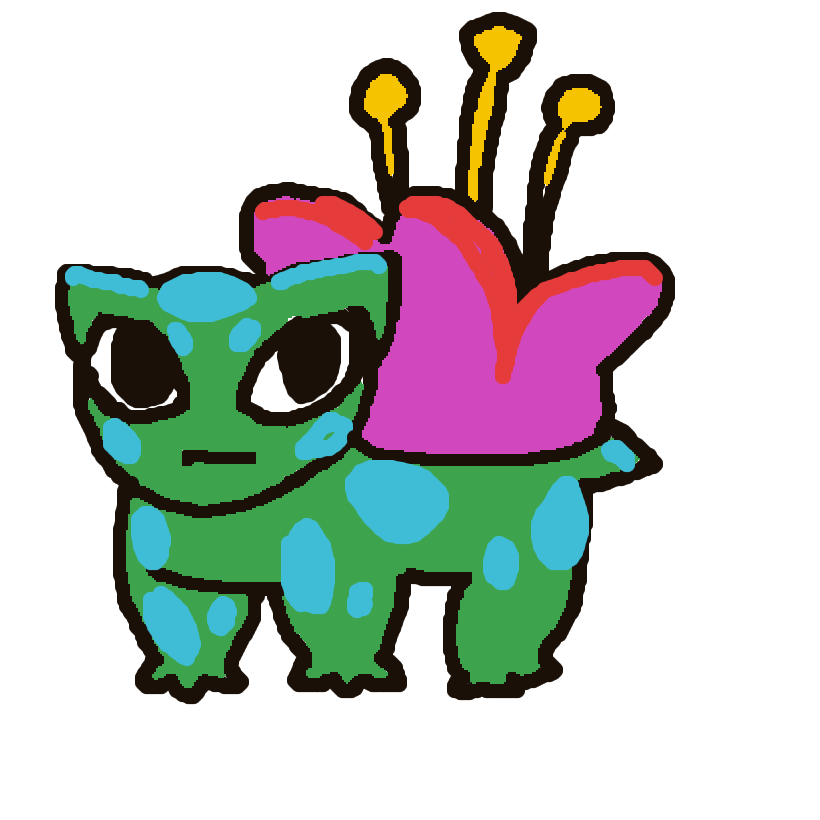 silverhand's drawing of Bulbasaur — Pokémon sketch on Sketchdex