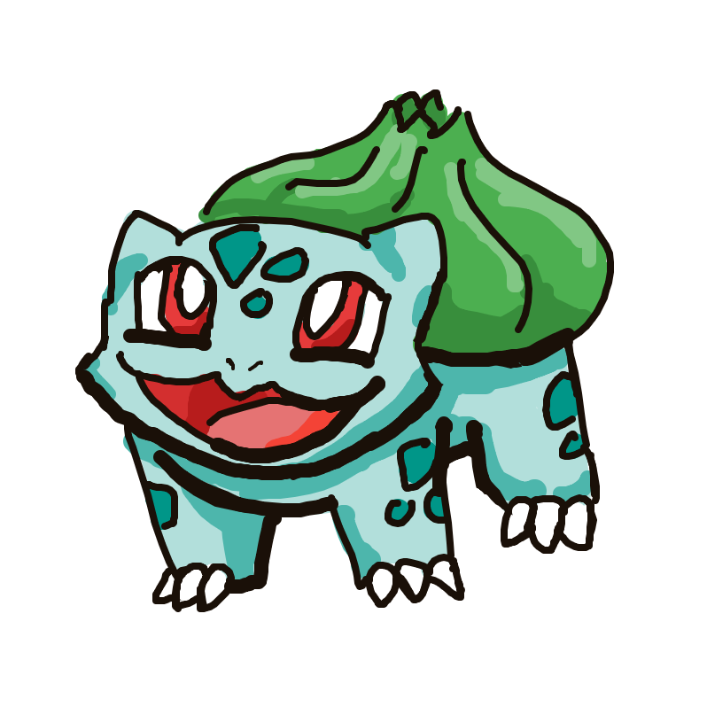 RustyDude's drawing of Bulbasaur — Pokémon sketch on Sketchdex