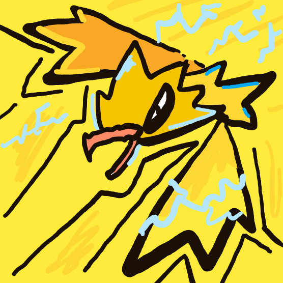 Zapdos drawing