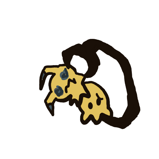 CrimsonDewgong780's drawing of Mimikyu — Pokémon sketch on Sketchdex