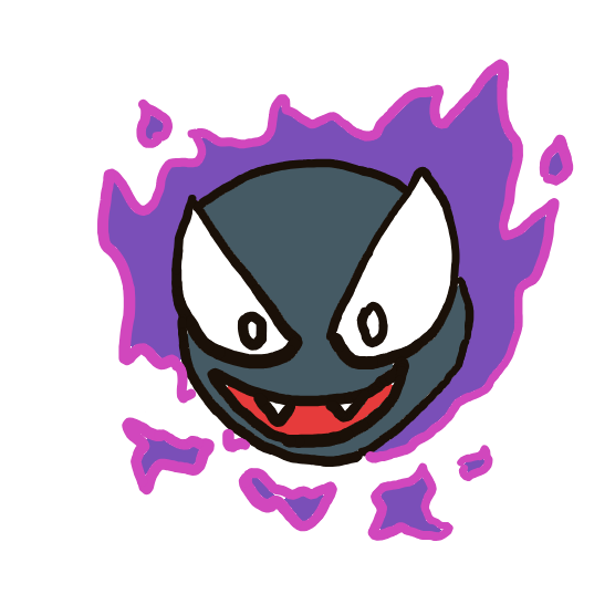 Gastly drawing