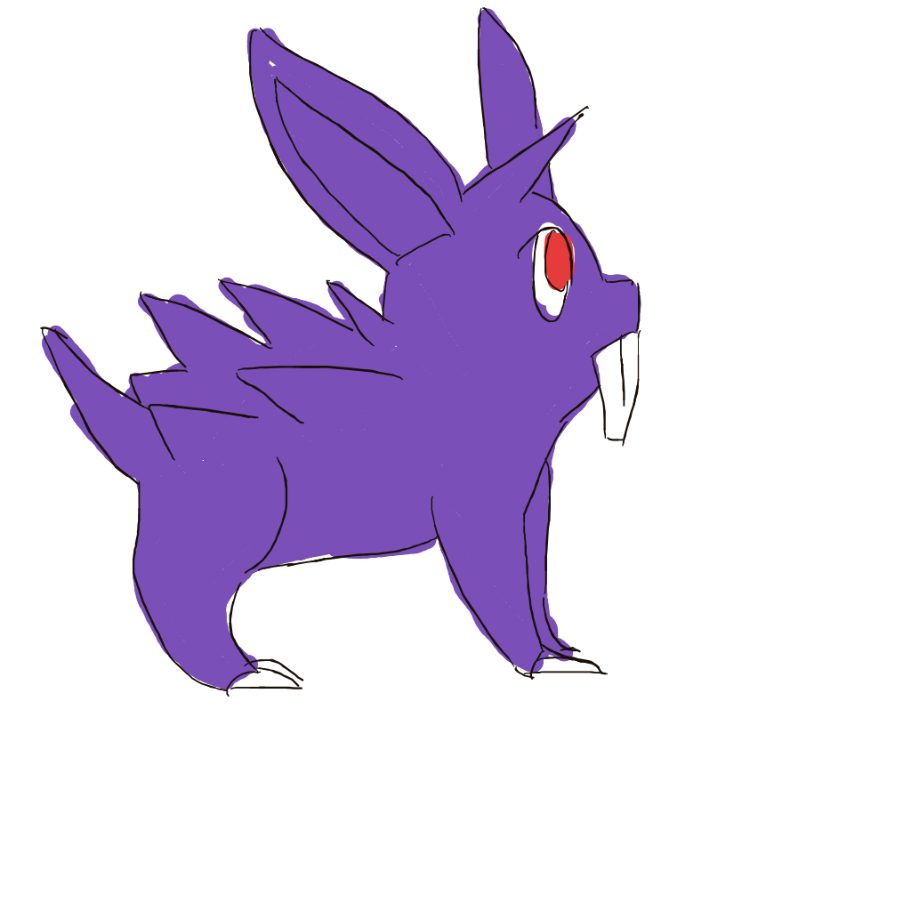 AquaTaka's drawing of Nidoran-m — Pokémon sketch on Sketchdex