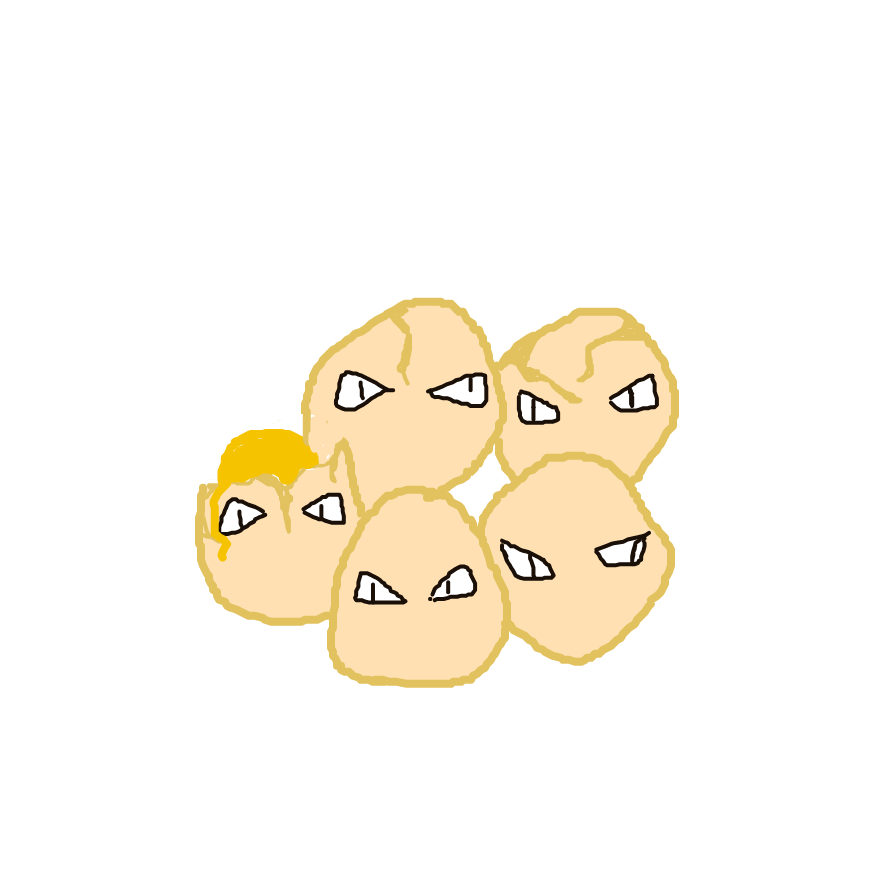 BraveOmastar535's drawing of Exeggcute — Pokémon sketch on Sketchdex
