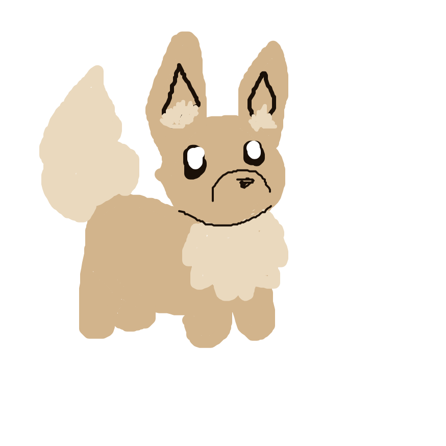 BraveOmastar535's drawing of Eevee — Pokémon sketch on Sketchdex