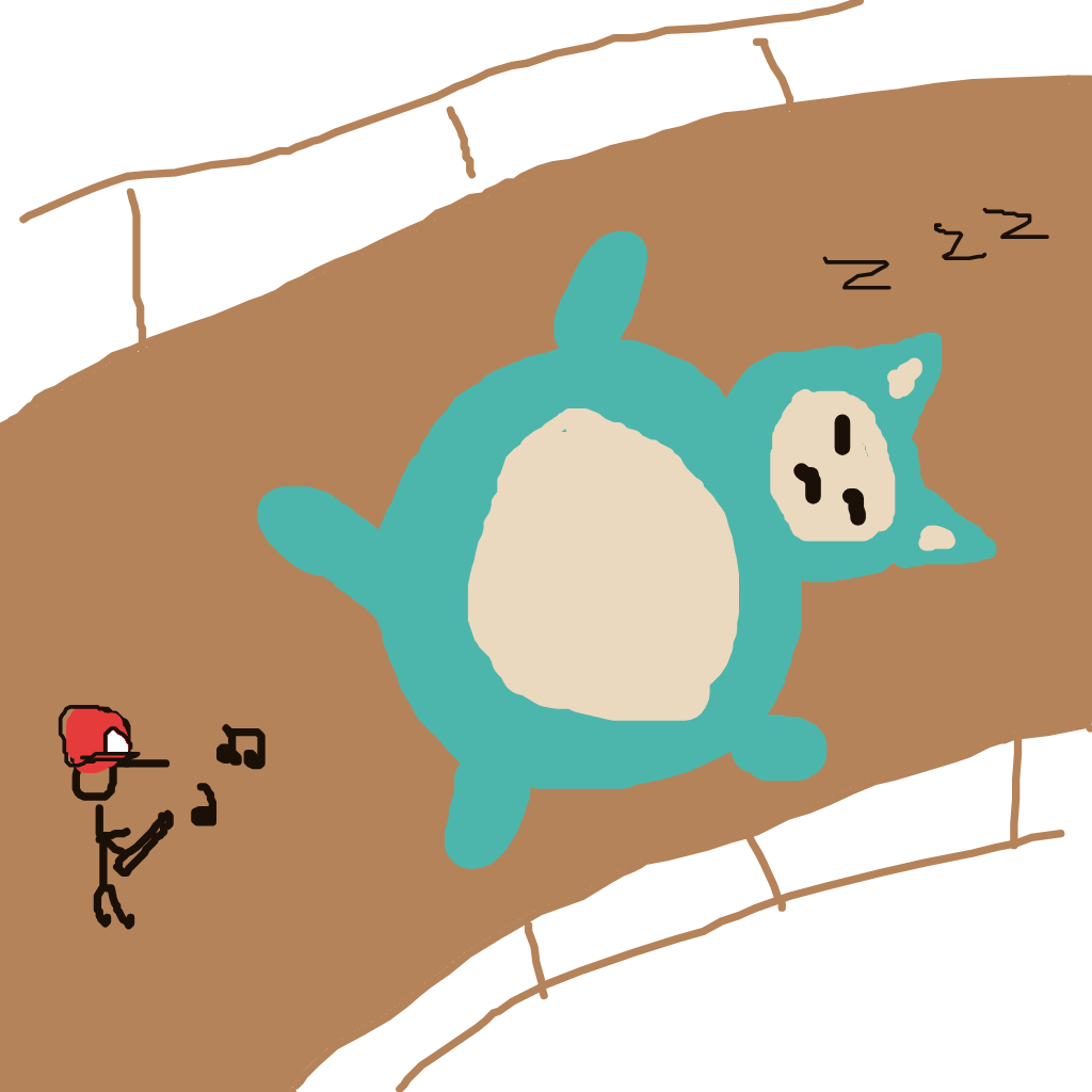 BraveOmastar535's drawing of Snorlax — Pokémon sketch on Sketchdex