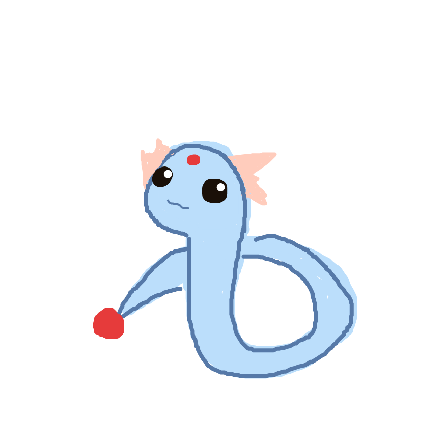 BraveOmastar535's drawing of Dratini — Pokémon sketch on Sketchdex