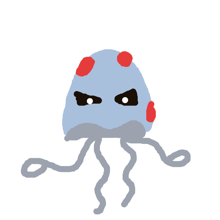 BraveOmastar535's drawing of Tentacool — Pokémon sketch on Sketchdex