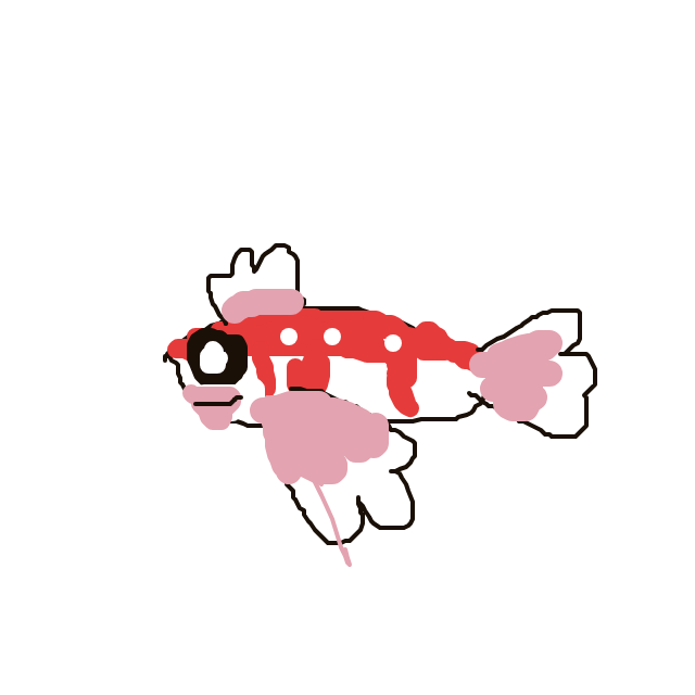 blueeetwo's drawing of Goldeen — Pokémon sketch on Sketchdex