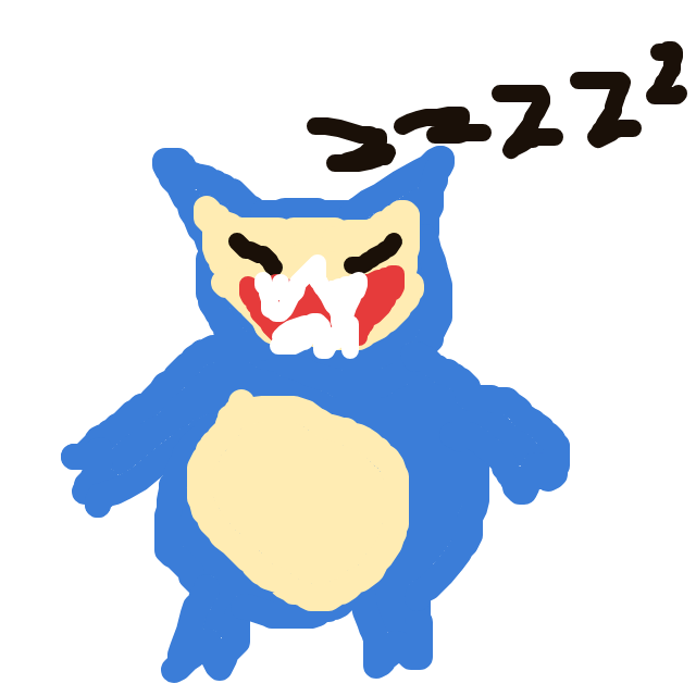 blueeetwo's drawing of Snorlax — Pokémon sketch on Sketchdex