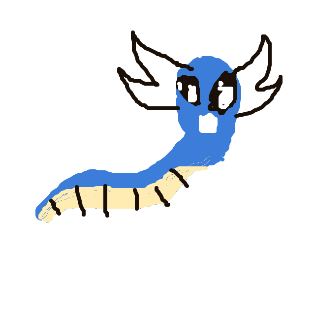 blueeetwo's drawing of Dratini — Pokémon sketch on Sketchdex