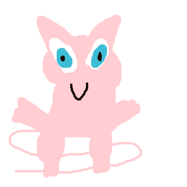 blueeetwo's drawing of Mew — Pokémon sketch on Sketchdex