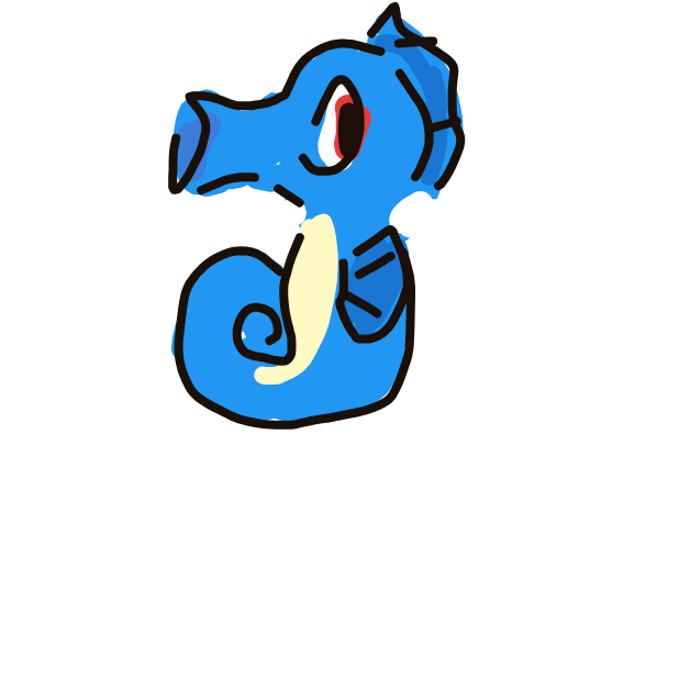 BrightCarp's drawing of Horsea — Pokémon sketch on Sketchdex