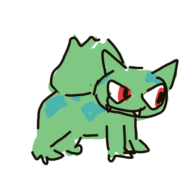 BrightCarp's drawing of Bulbasaur — Pokémon sketch on Sketchdex