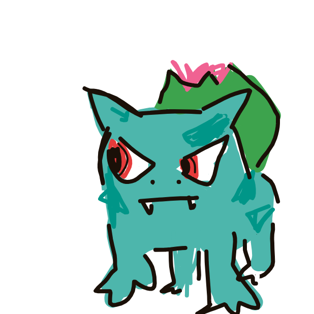 BrightCarp's drawing of Ivysaur — Pokémon sketch on Sketchdex