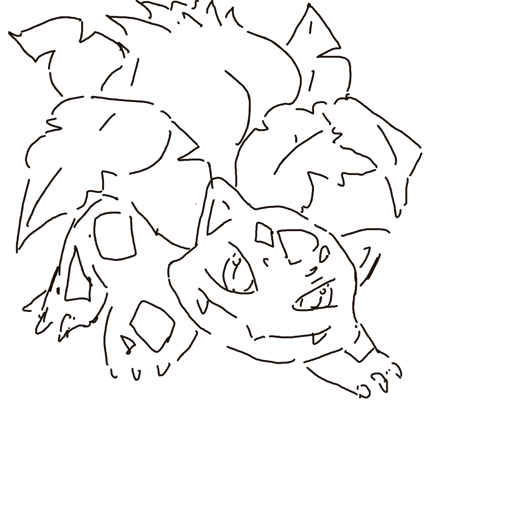 FierceVileplume430's drawing of Ivysaur — Pokémon sketch on Sketchdex