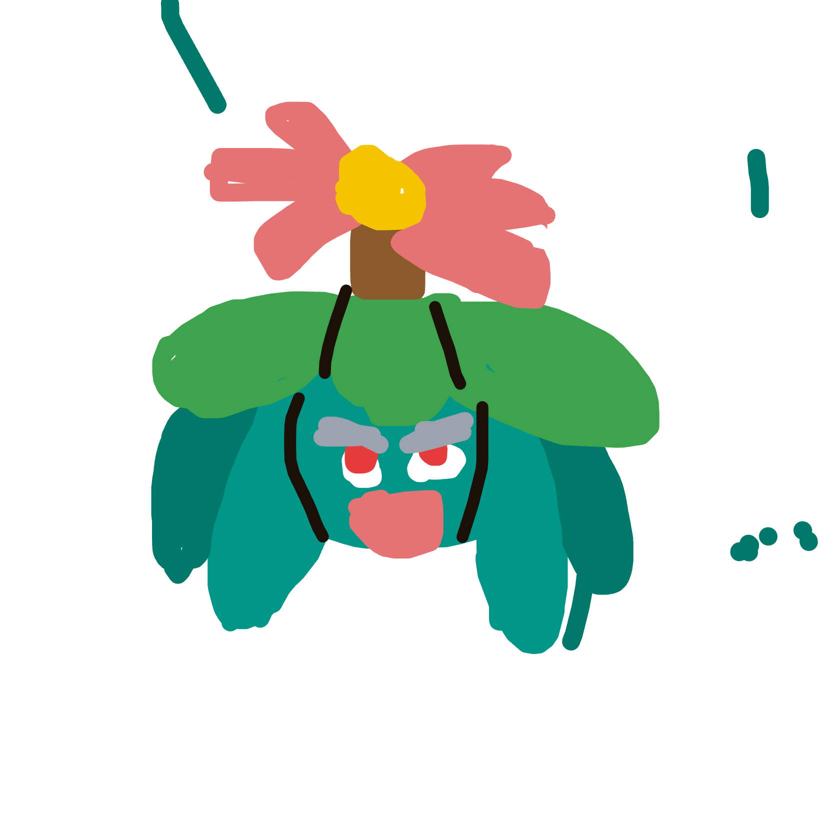 Gerivaldo's drawing of Venusaur — Pokémon sketch on Sketchdex
