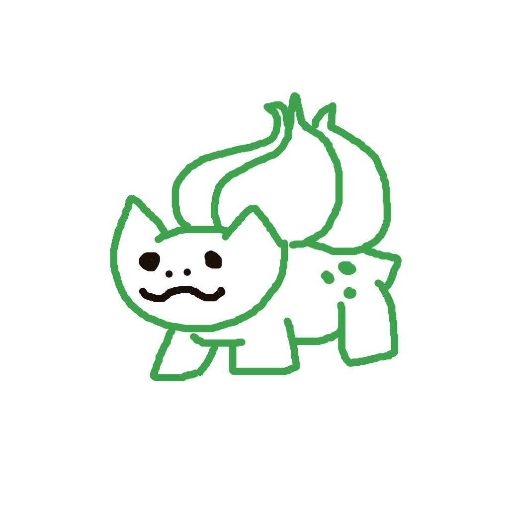 FierceVenusaur369's drawing of Bulbasaur — Pokémon sketch on Sketchdex