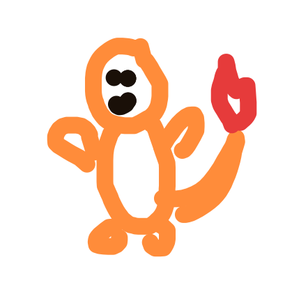 Litwick's drawing of Charmander — Pokémon sketch on Sketchdex
