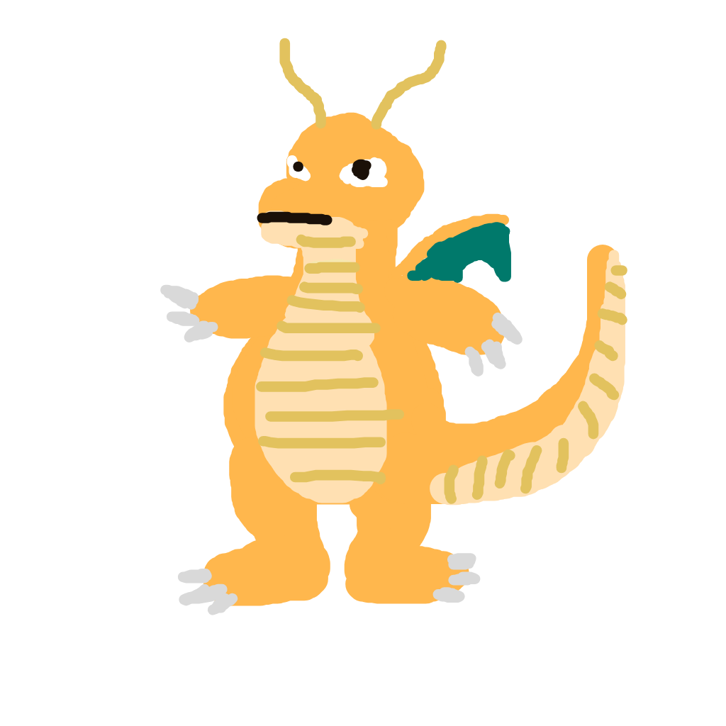 Coco_Seal's drawing of Dragonite — Pokémon sketch on Sketchdex