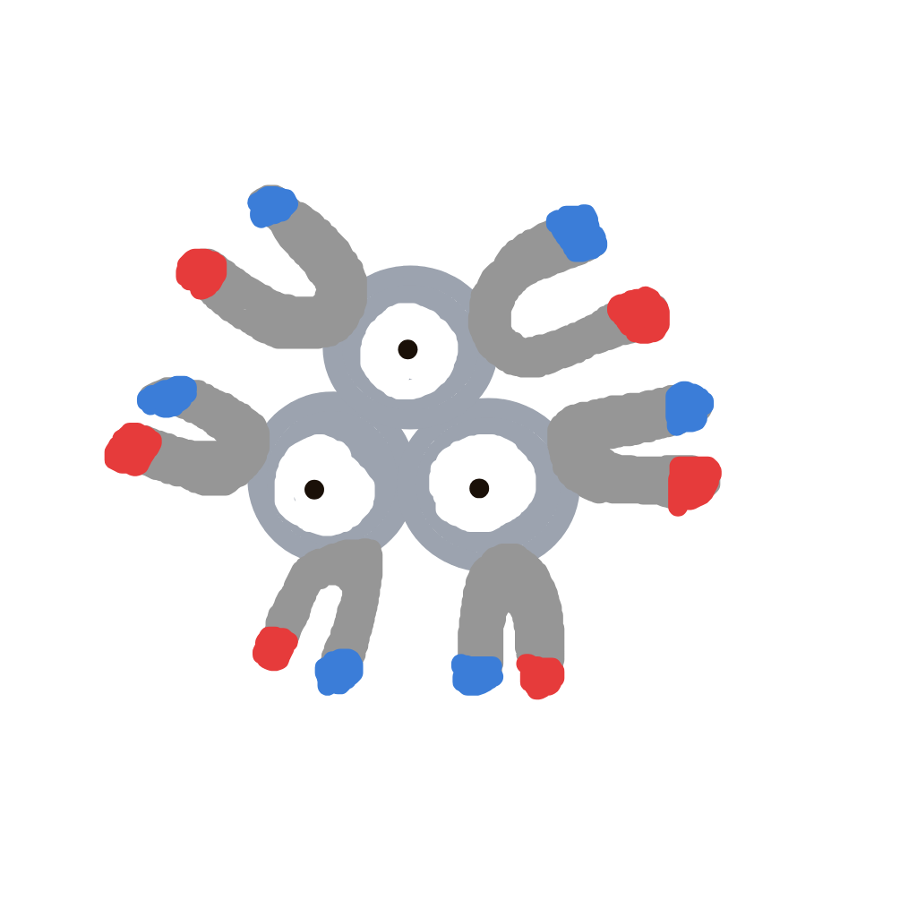 Coco_Seal's drawing of Magneton — Pokémon sketch on Sketchdex