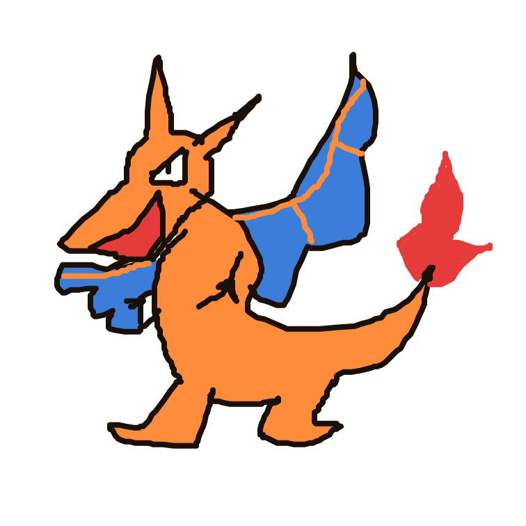 ThunderPidgeot539's drawing of Charizard — Pokémon sketch on Sketchdex