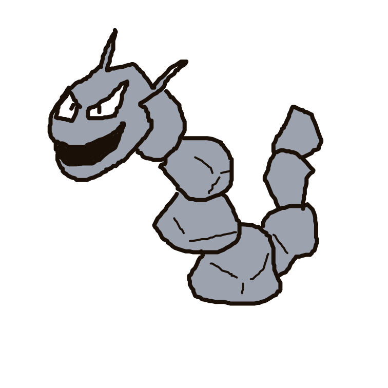 ThunderPidgeot539's drawing of Onix — Pokémon sketch on Sketchdex