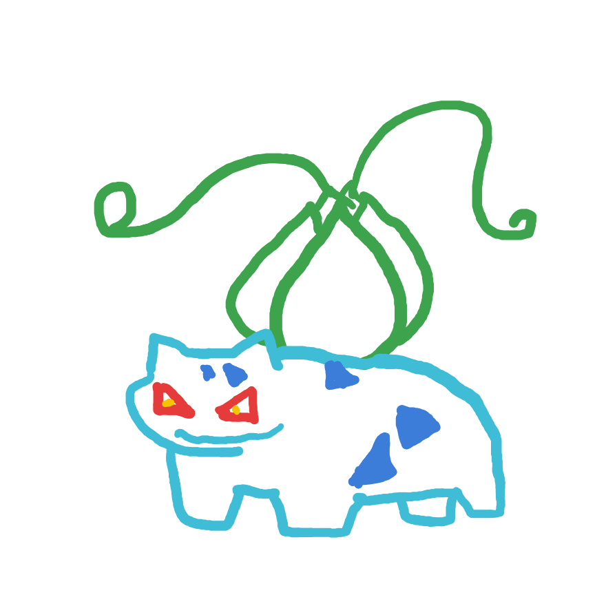 StormyElectrode765's drawing of Bulbasaur — Pokémon sketch on Sketchdex