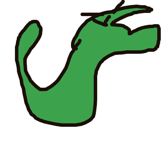 Ultron's drawing of Rayquaza — Pokémon sketch on Sketchdex