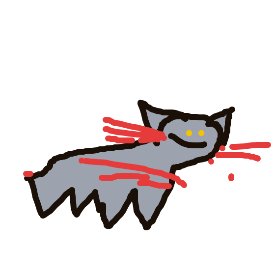 Ultron's drawing of Litten — Pokémon sketch on Sketchdex