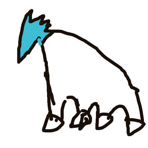 Ultron's drawing of Glastrier — Pokémon sketch on Sketchdex