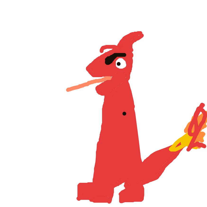 VioletMewtwo543's drawing of Charmeleon — Pokémon sketch on Sketchdex