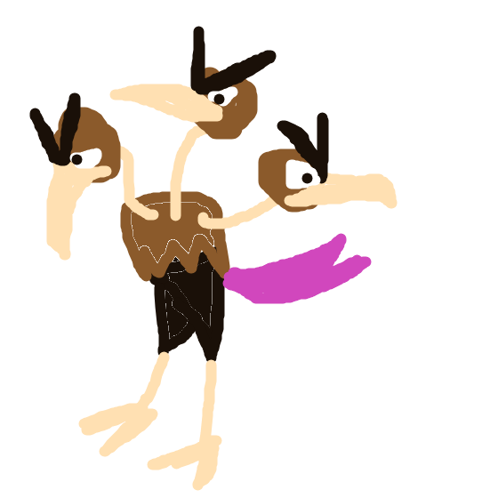 MysticJigglypuff802's drawing of Dodrio — best Pokémon fan art on Sketchdex