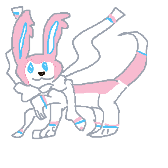 Mystique_VA's drawing of Sylveon — Pokémon sketch on Sketchdex