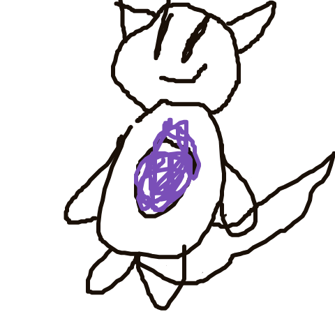 RadiantClefable650's drawing of Mew — Pokémon sketch on Sketchdex