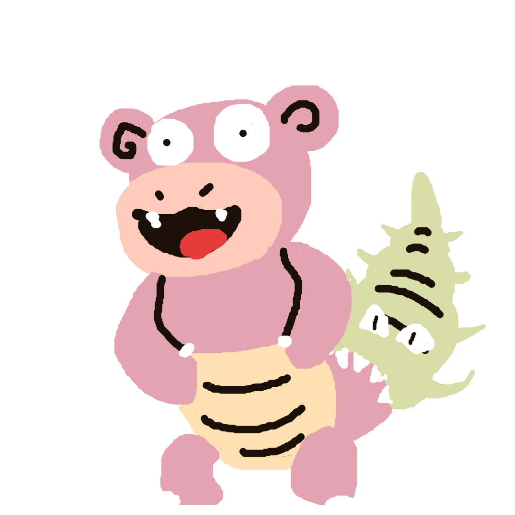 AquaAerodactyl718's drawing of Slowbro — Pokémon sketch on Sketchdex