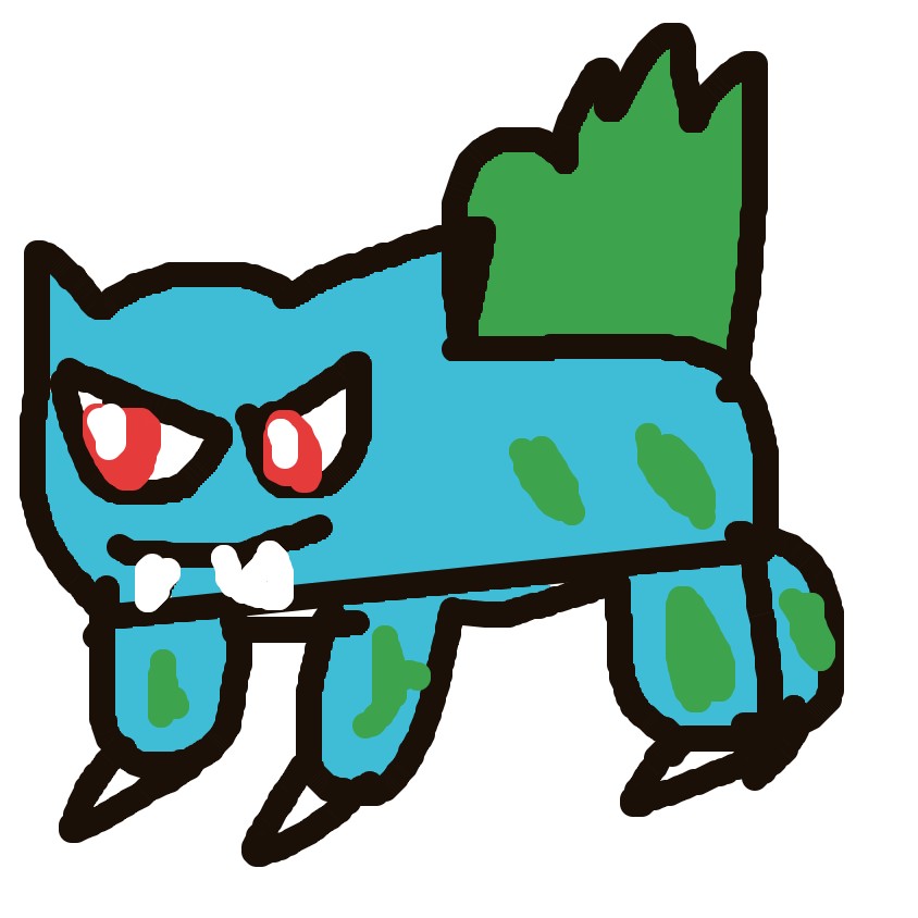 AstralArcanine24's drawing of Bulbasaur — Pokémon sketch on Sketchdex