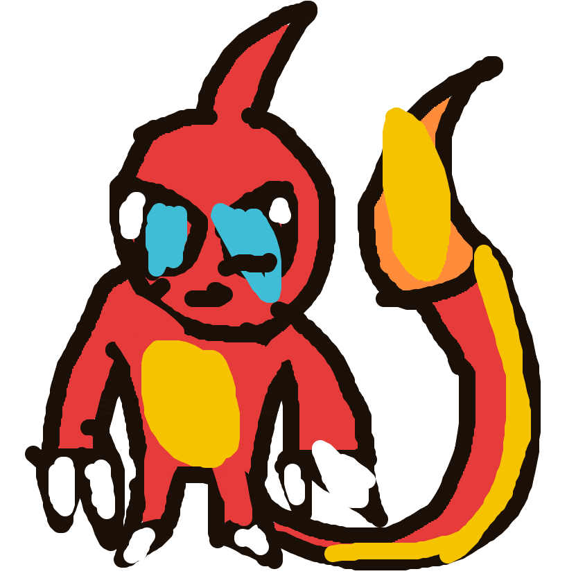 AstralArcanine24's drawing of Charmeleon — Pokémon sketch on Sketchdex