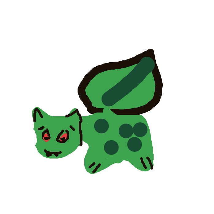 EmeraldMagneton488's drawing of Bulbasaur — Pokémon sketch on Sketchdex