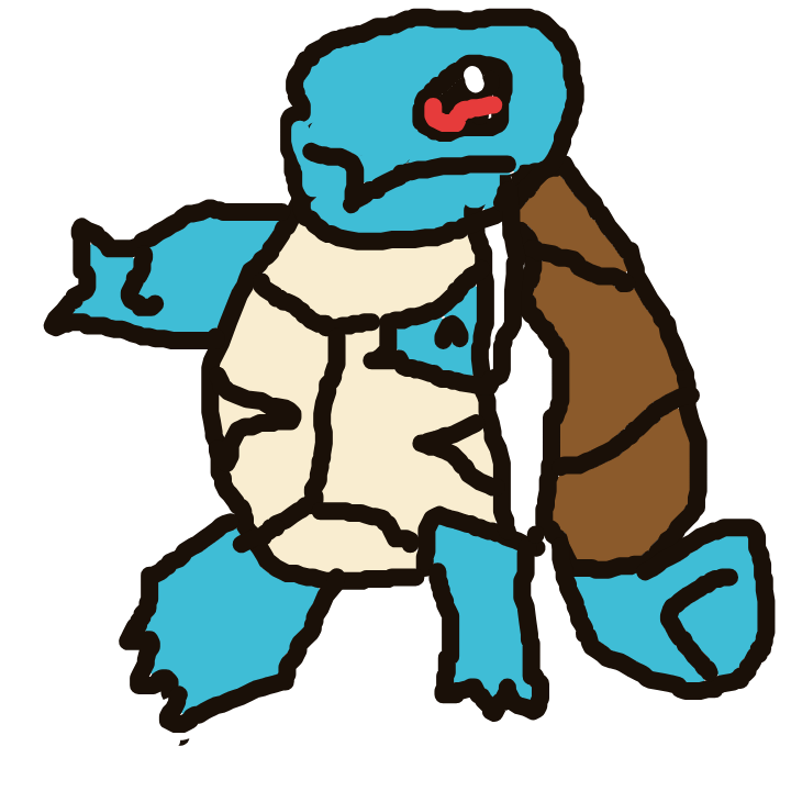 Pokohst's drawing of Squirtle — Pokémon sketch on Sketchdex