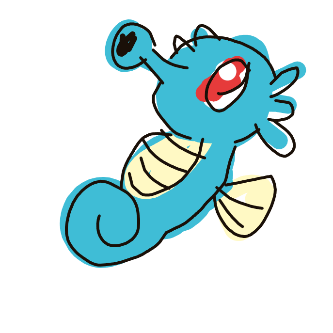 Horsea drawing