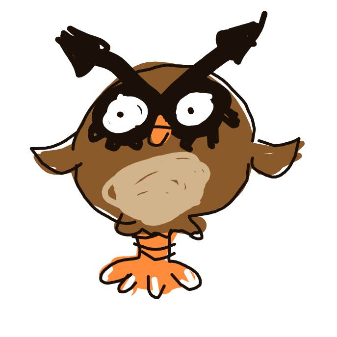 Lala_fangs's drawing of Hoothoot — Pokémon sketch on Sketchdex