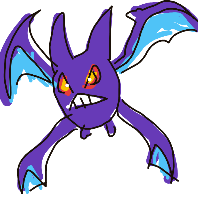 Lala_fangs's drawing of Crobat — Pokémon sketch on Sketchdex